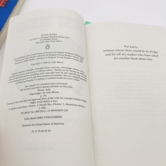 Judy Blume Book Lot of 4 Fudge and Sheila Paperbacks - Picture 7 of 10